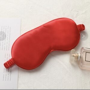 3 Red Satin Sleep Masks